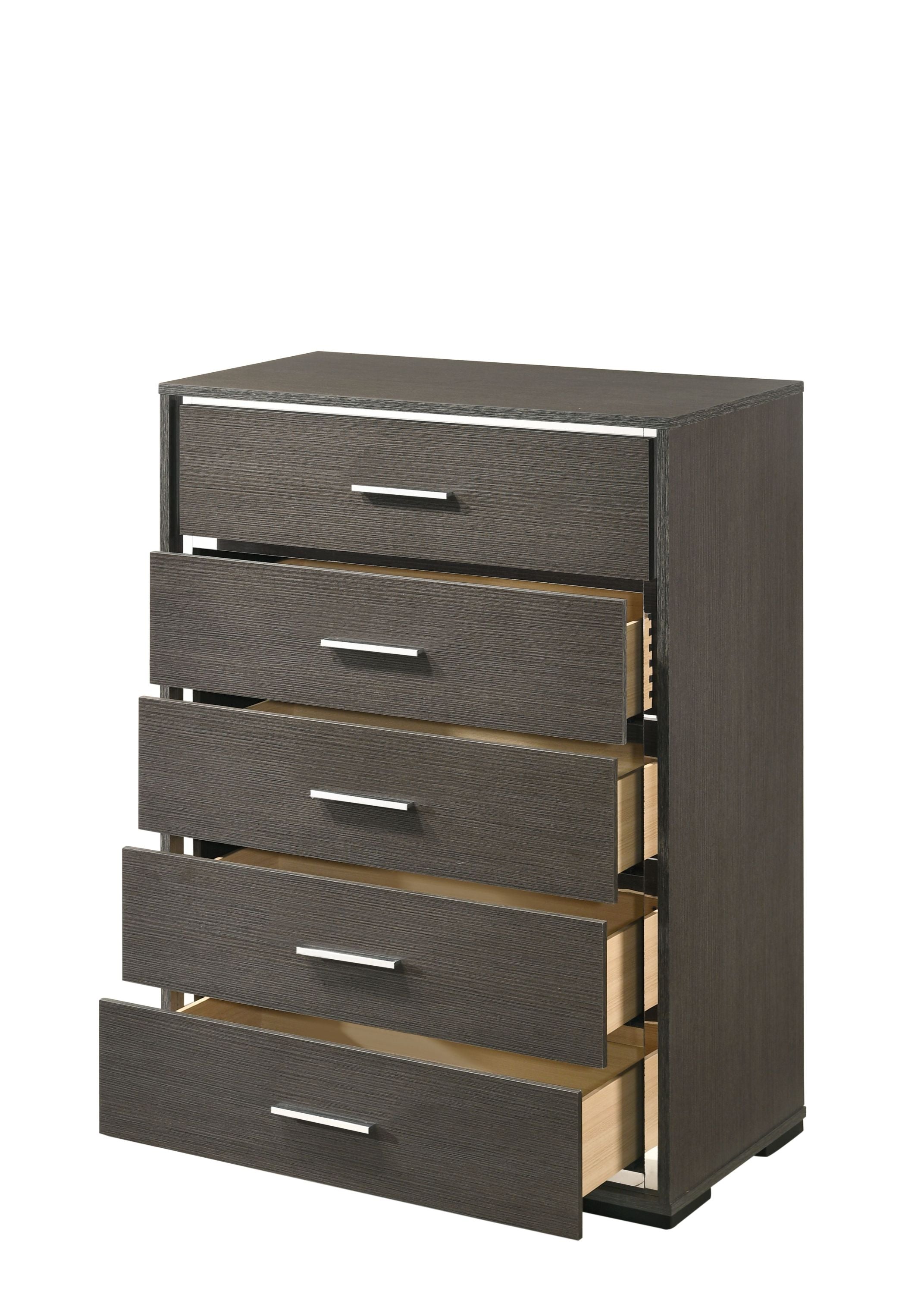 Escher Gray Oak Chest - Modern Bedroom Storage Furniture