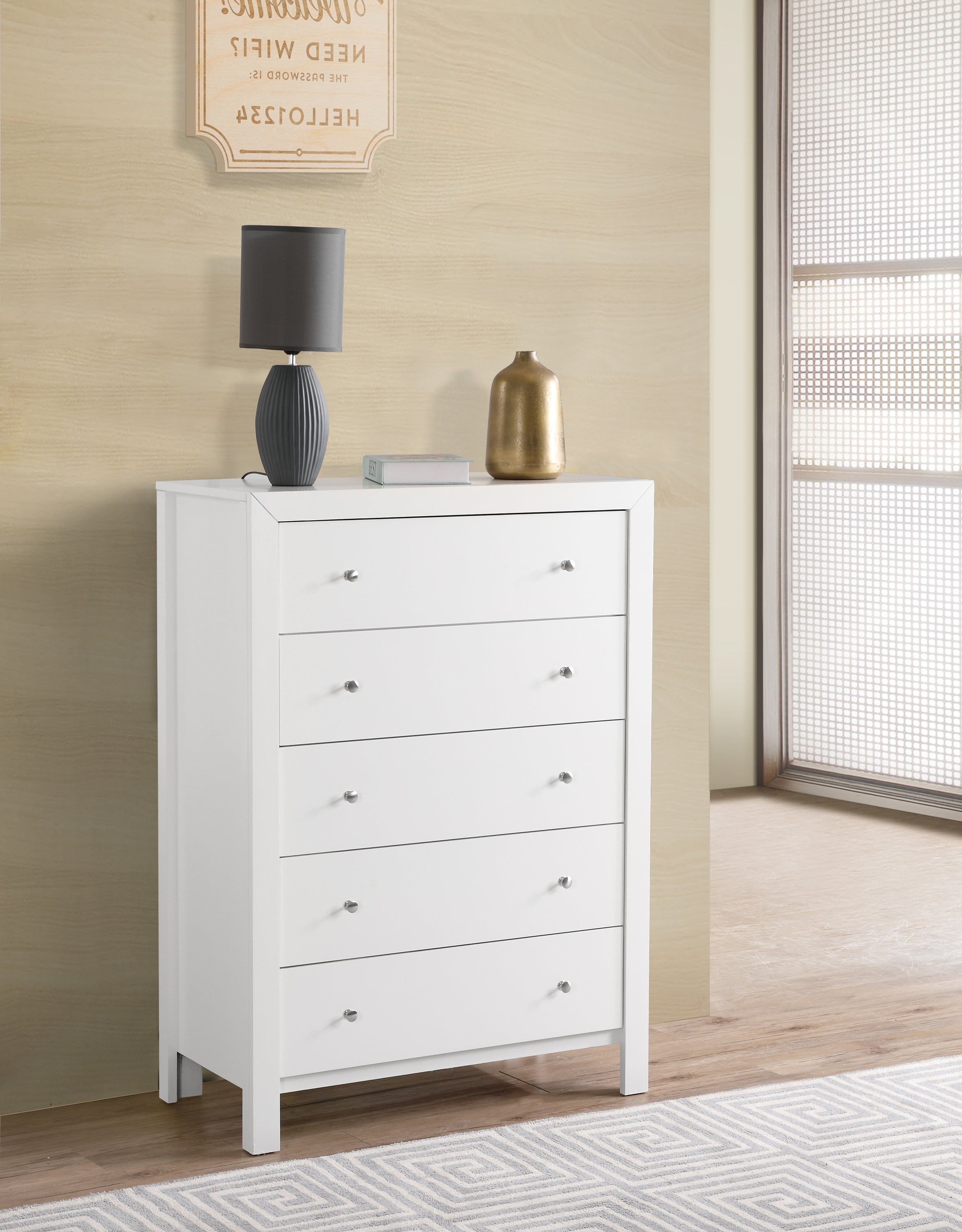 Burlington G2490-CH White Chest - Stylish Storage Solution