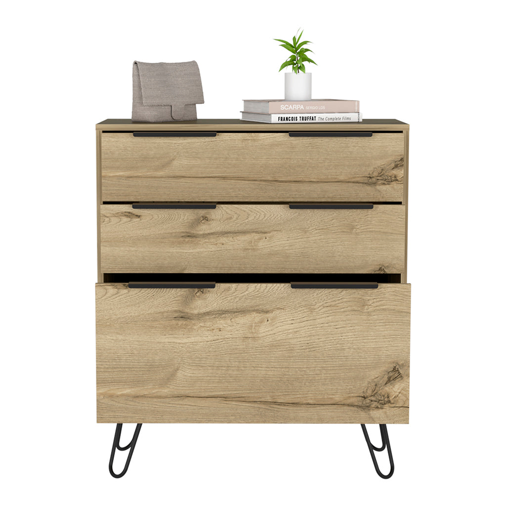 Augusta 3-Drawer Dresser | Light Oak