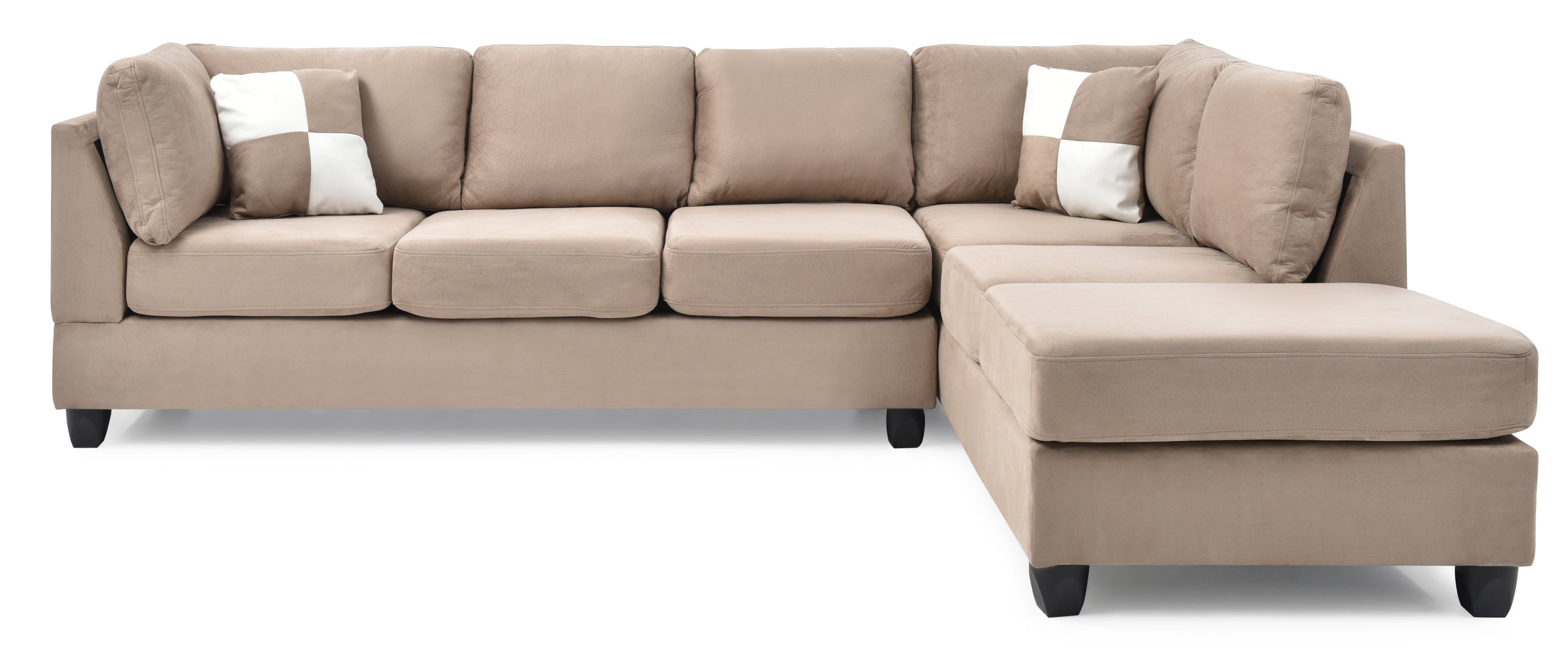 Malone G634B-SC Mocha Sectional Couch & Sofa for Living Room
