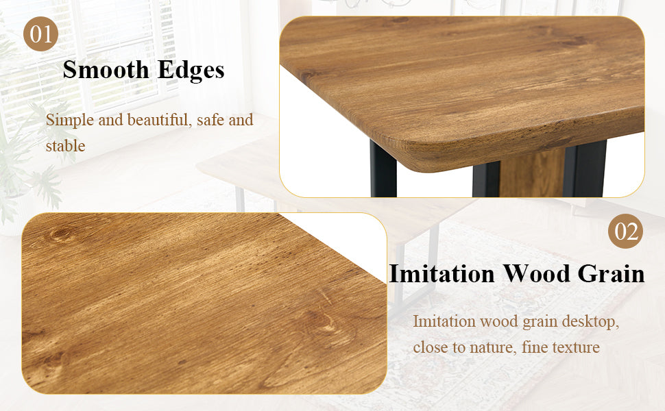 70" Dining Table Set w/ 4 Chairs