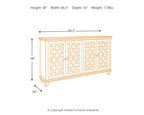 Teal accent cabinet outline with 38in height, 68.5in width, and 16in depth