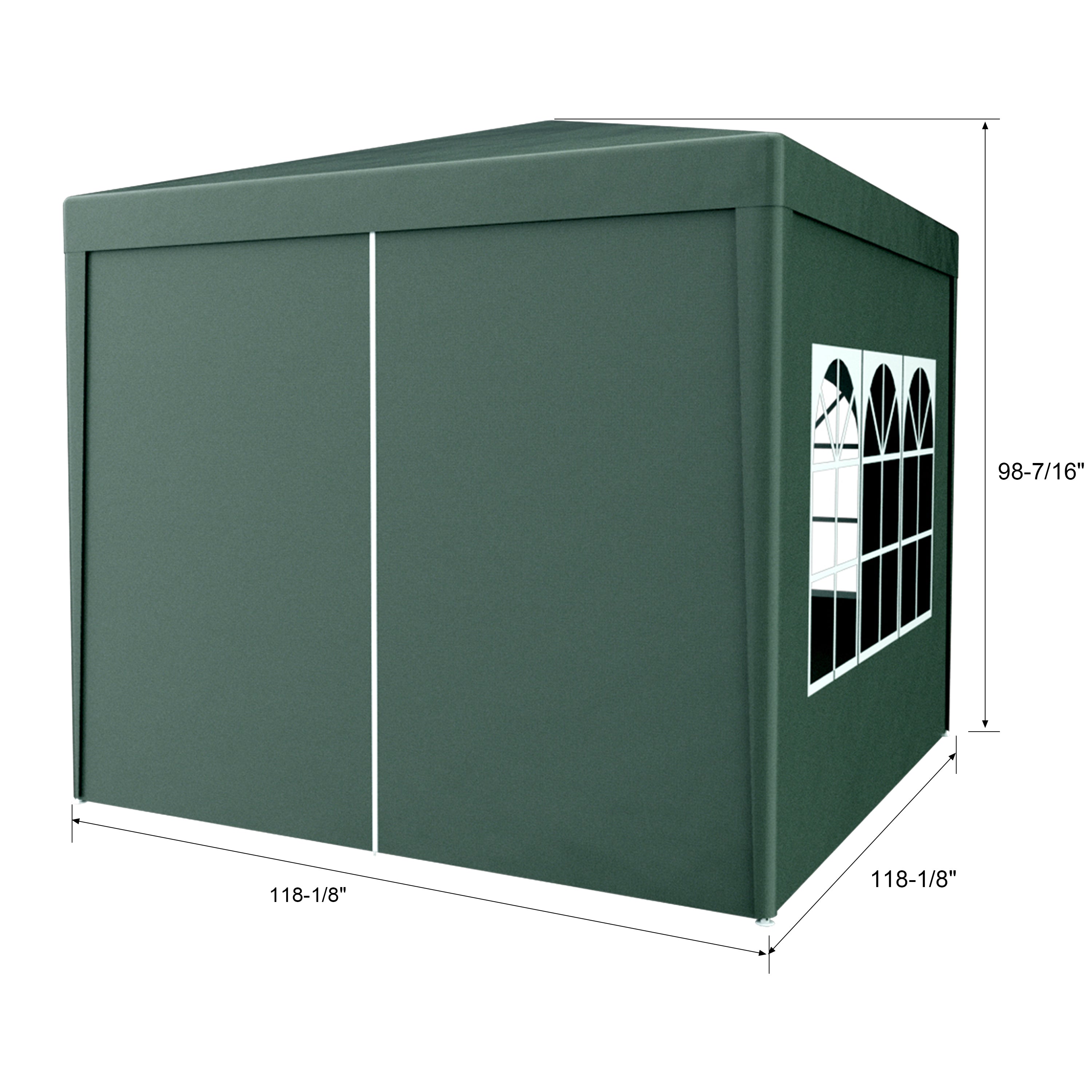 10x10 Party Tent Gazebo Canopy - Heavy Duty w/Walls-American Furniture Outlet