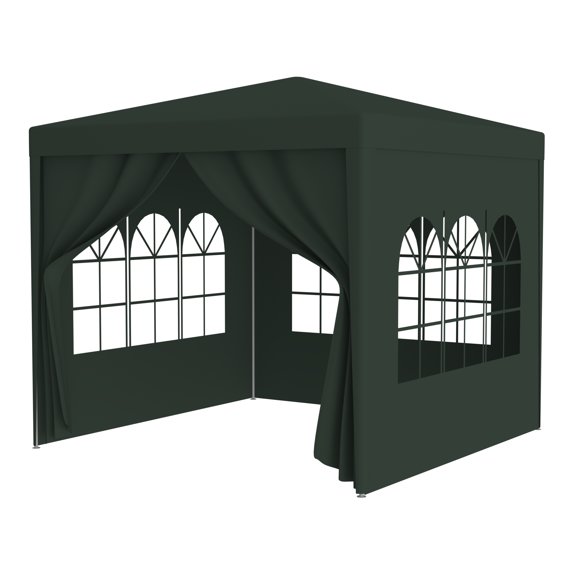 10x10 Party Tent Gazebo Canopy - Heavy Duty w/Walls-American Furniture Outlet