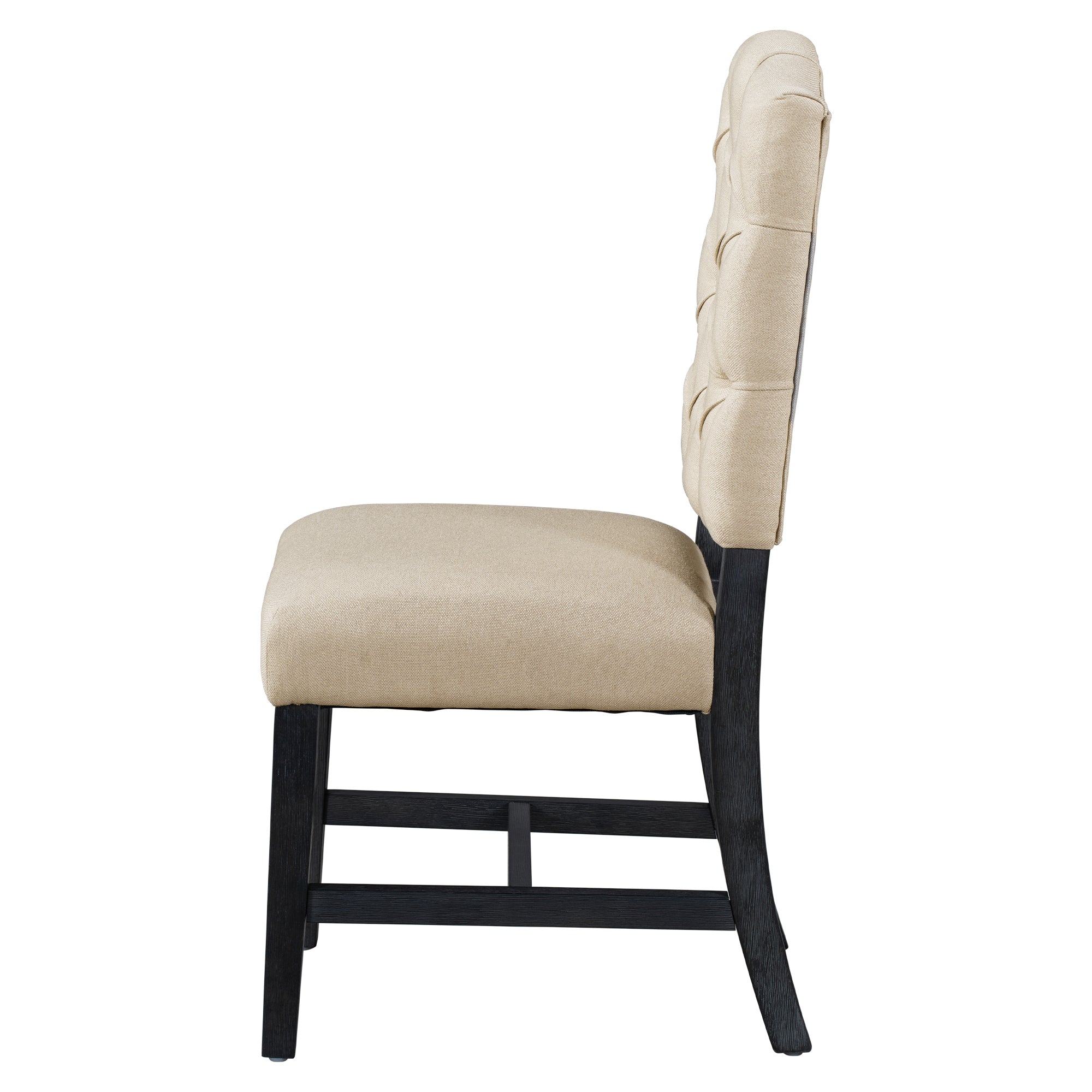 Retro Extendable Dining Table & 4 Chairs Set (Espresso)