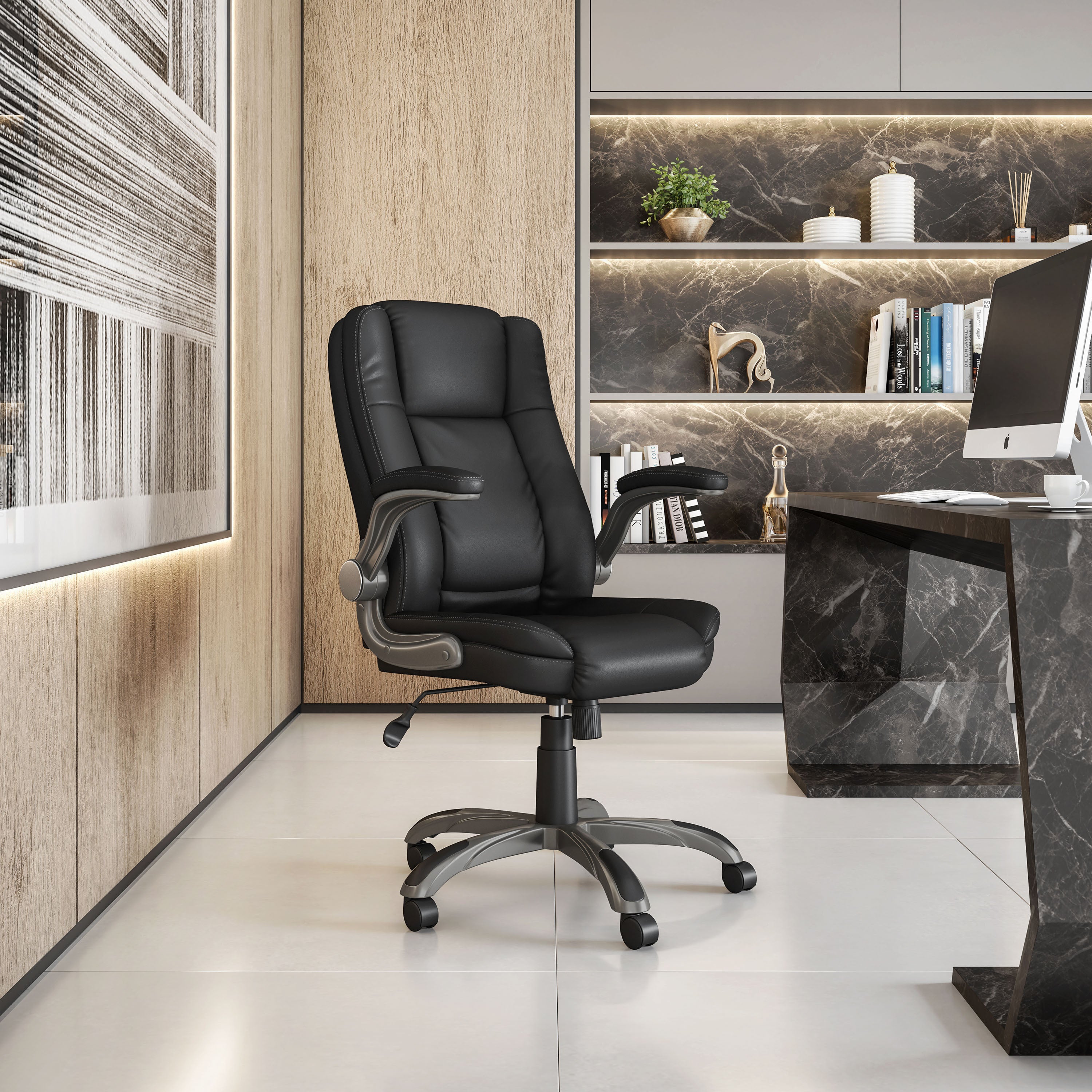 Mid-Back Executive Office Chair - Ergonomic Comfort