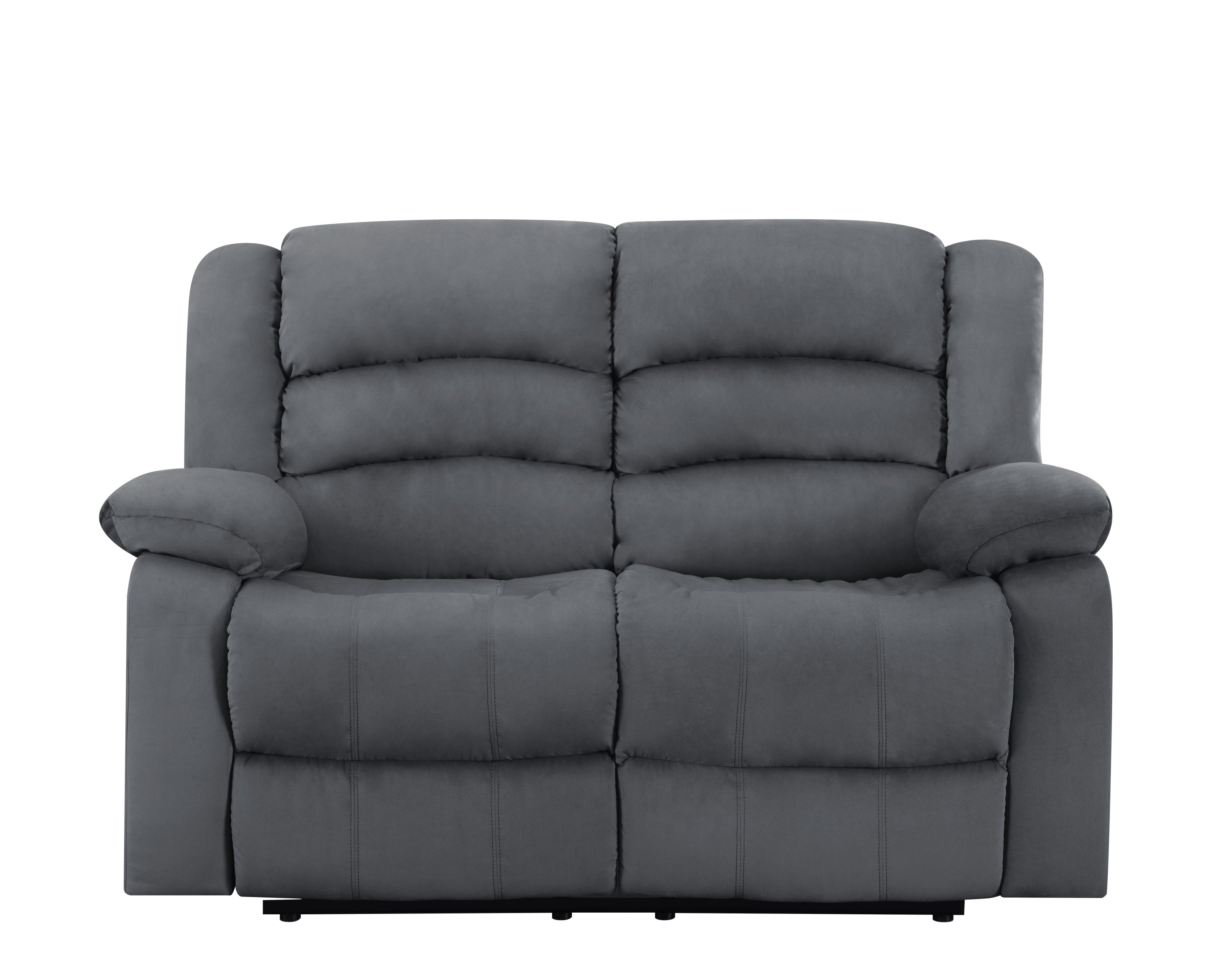 Global United Transitional Microfiber Loveseat - Stylish & Comfy