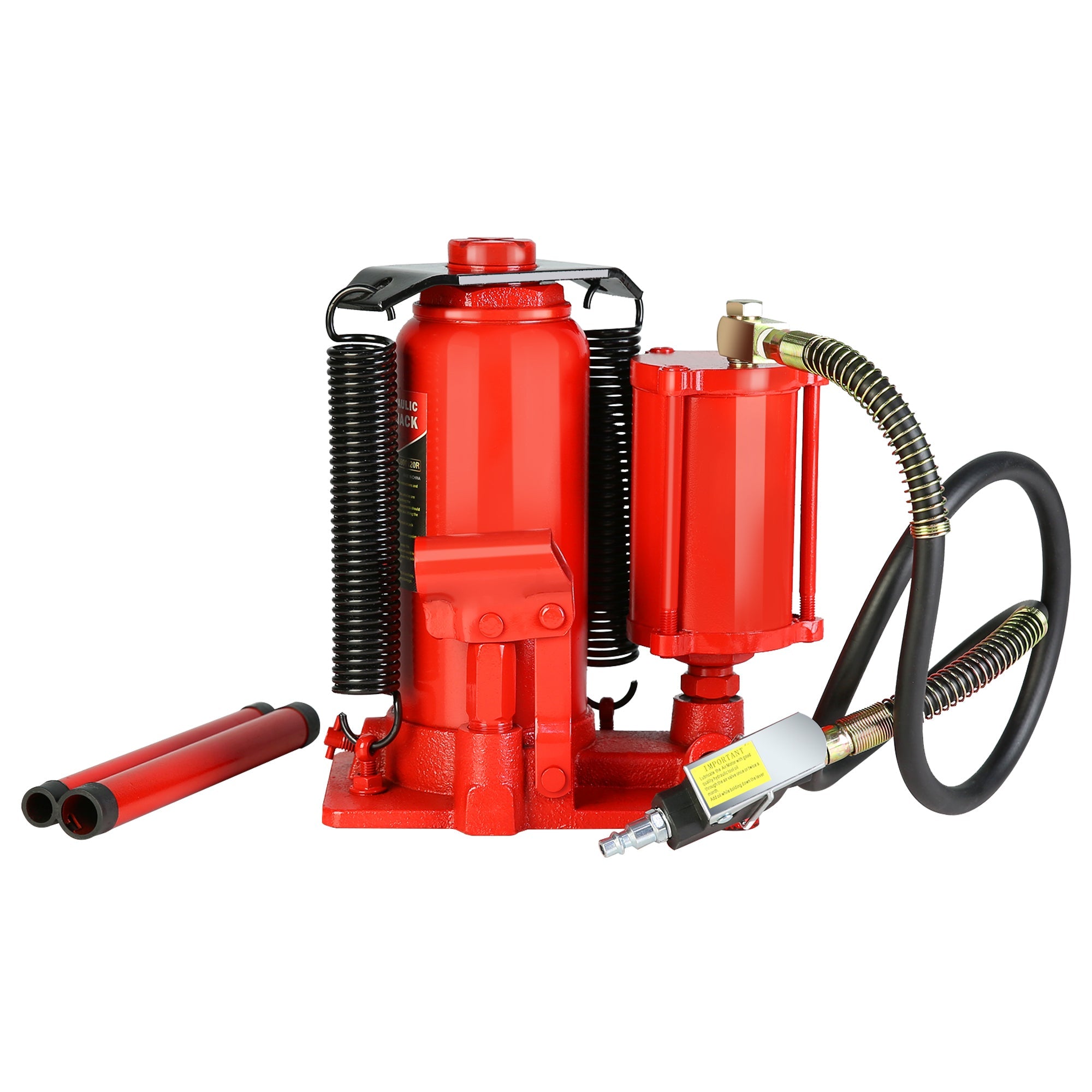 12 Ton Air Hydraulic Bottle Jack - All Welded-American Furniture Outlet