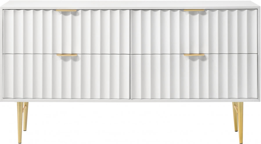 White Modernist Gloss Dresser