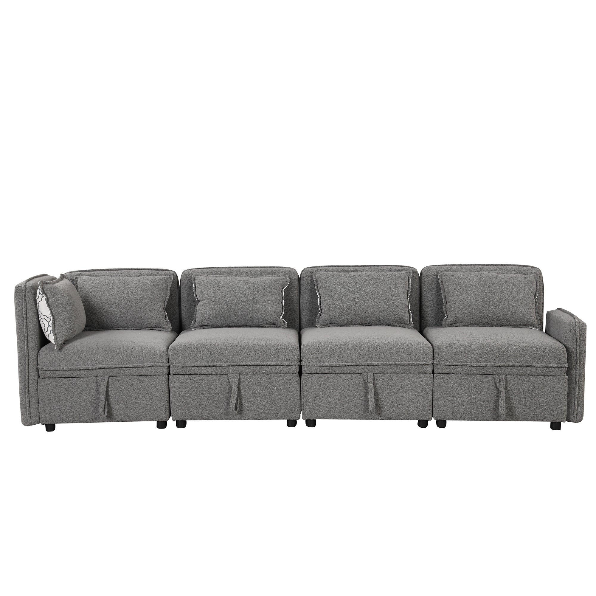 gray convertible sectional