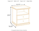 Maribel - Black - One Drawer Night Stand