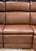 Mod Media - Power Armless Recliner With Adjustable Headrest - Saddle