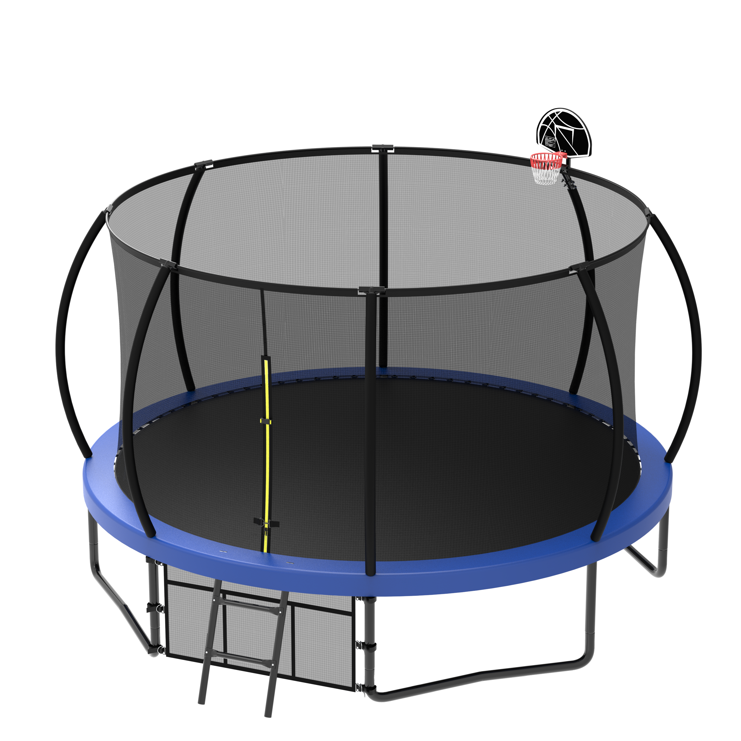 12FT Kids Trampoline with Enclosure Net & Ladder-American Furniture Outlet