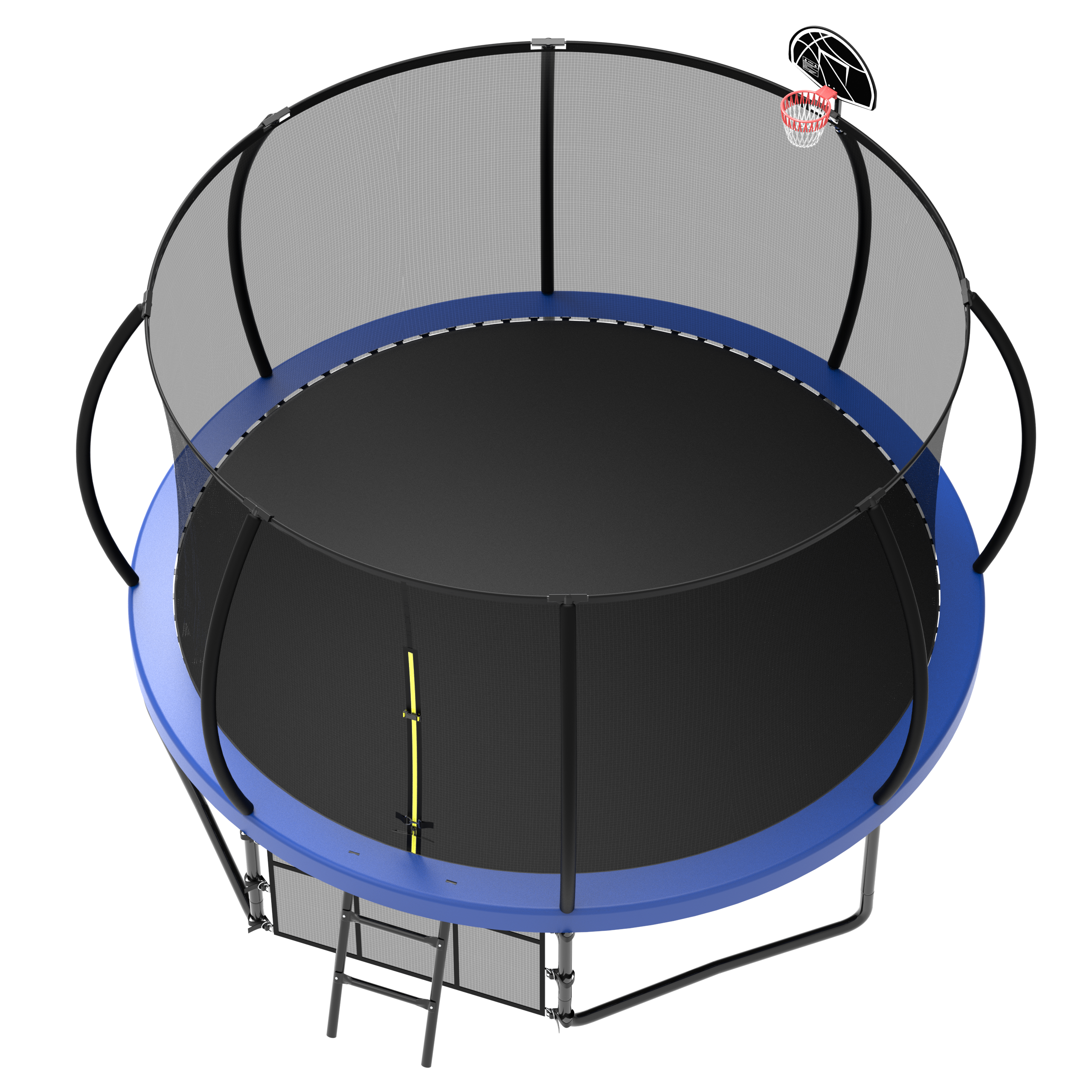 12FT Kids Trampoline with Enclosure Net & Ladder-American Furniture Outlet