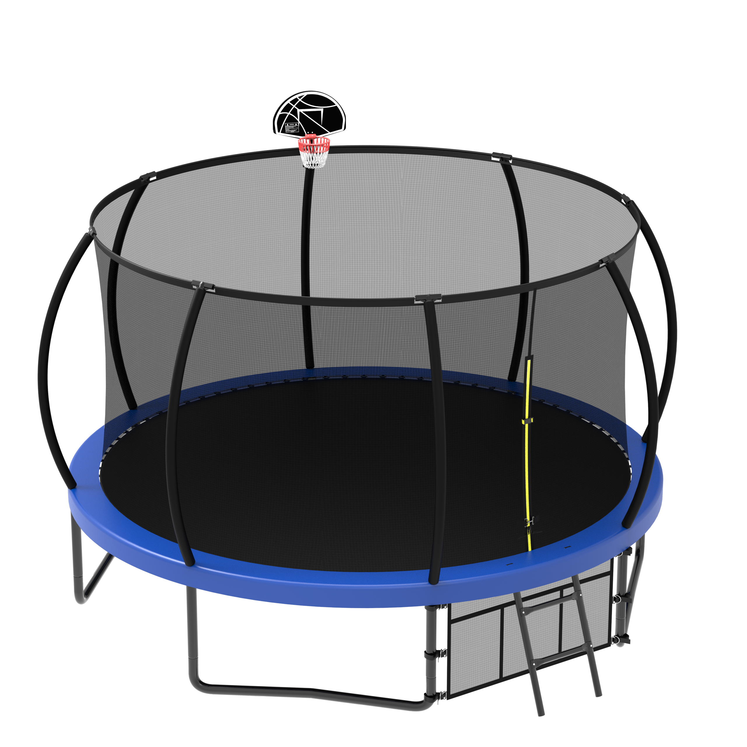 12FT Kids Trampoline with Enclosure Net & Ladder-American Furniture Outlet