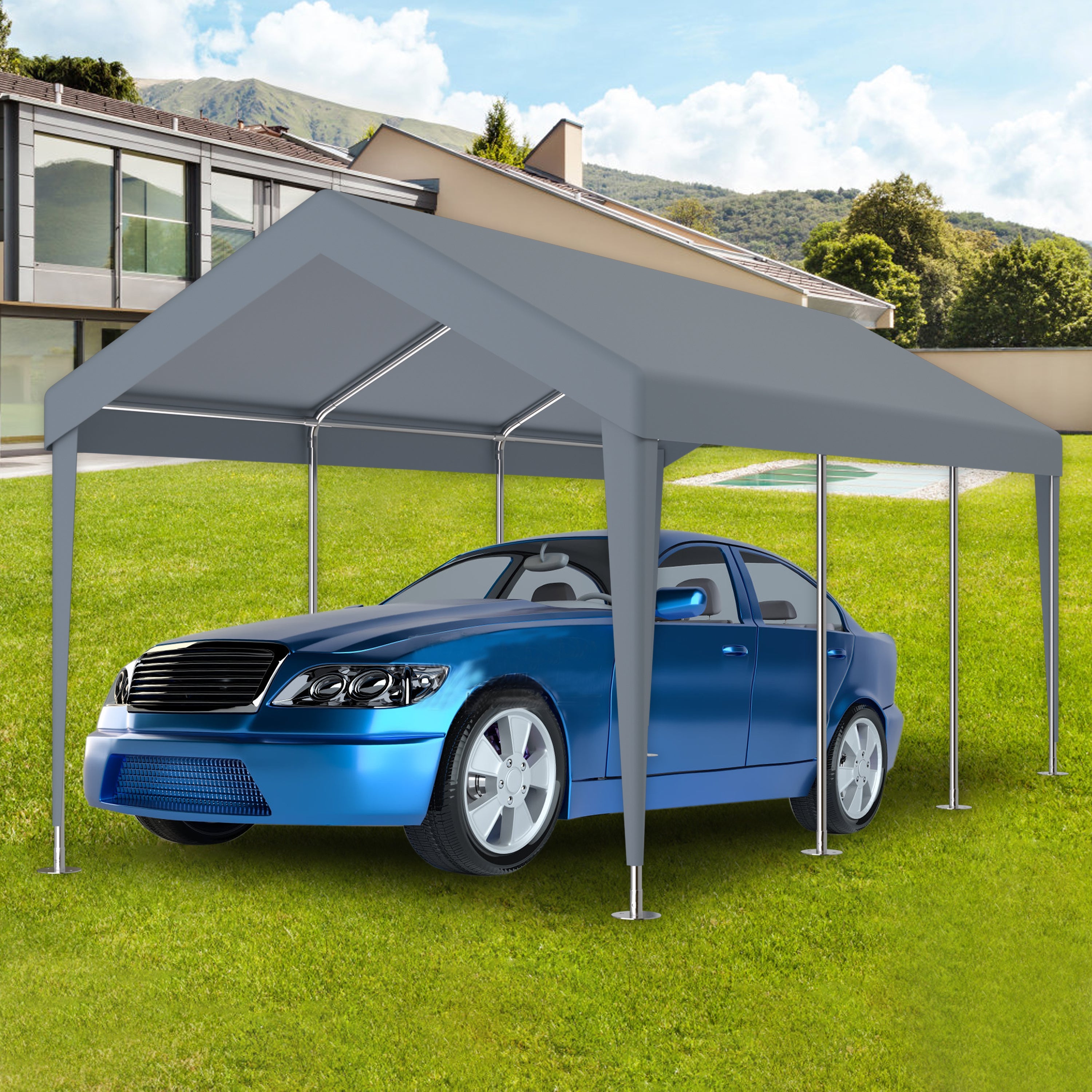 12x20 Carport Canopy Cover - Waterproof & UV-American Furniture Outlet