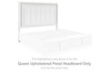 Chalanna - Queen Upholstered Panel Headboard - White