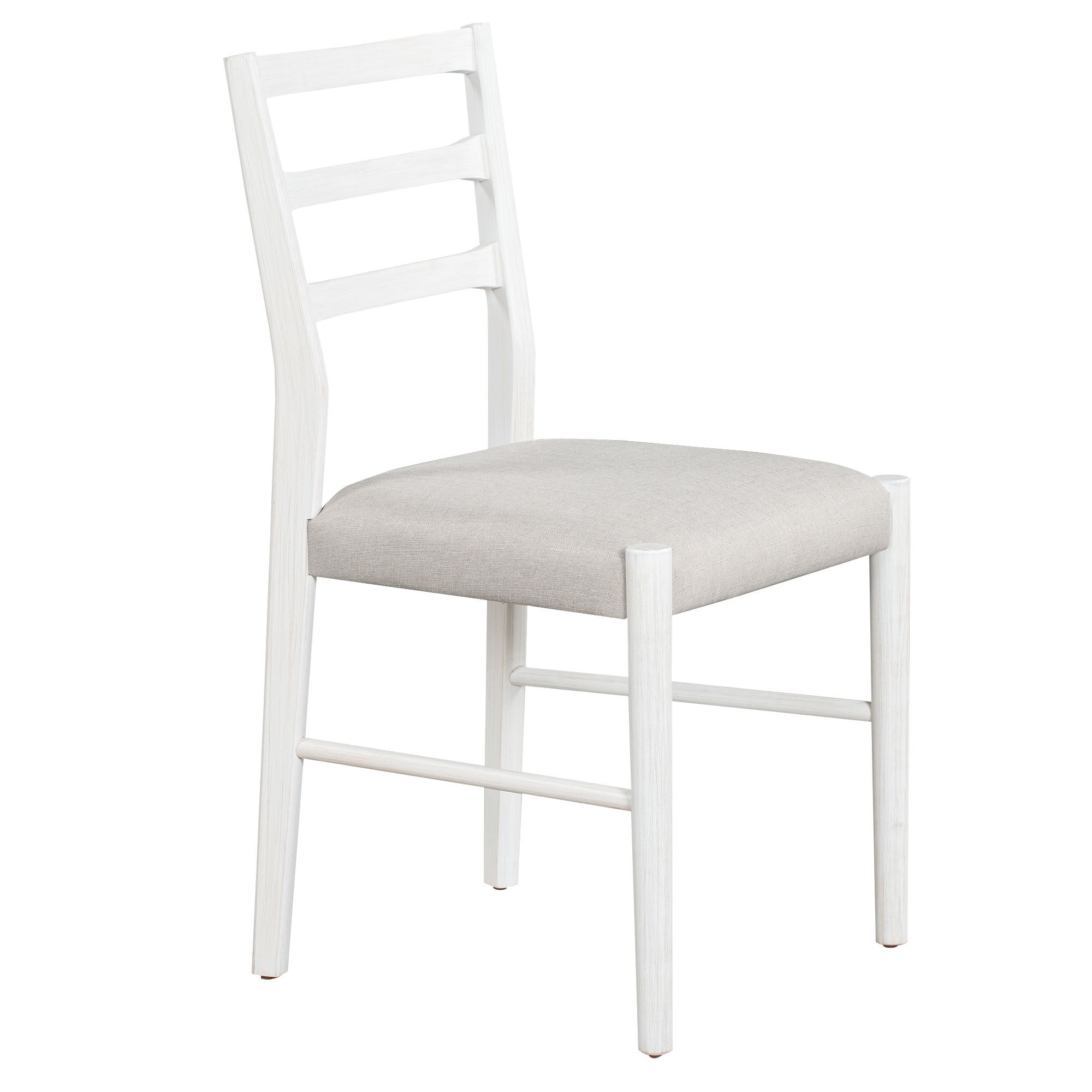 7-Pc. Extendable Dining Table Set w/ Chairs (Brown+White)