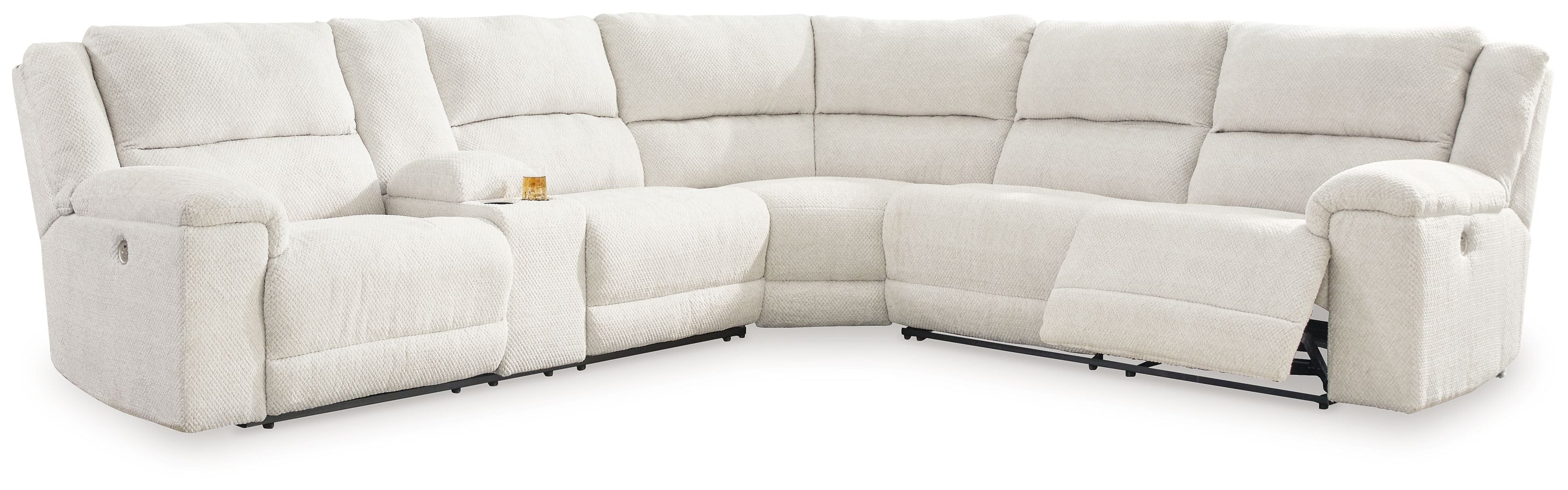 Keensburg White Power Reclining Sectional
