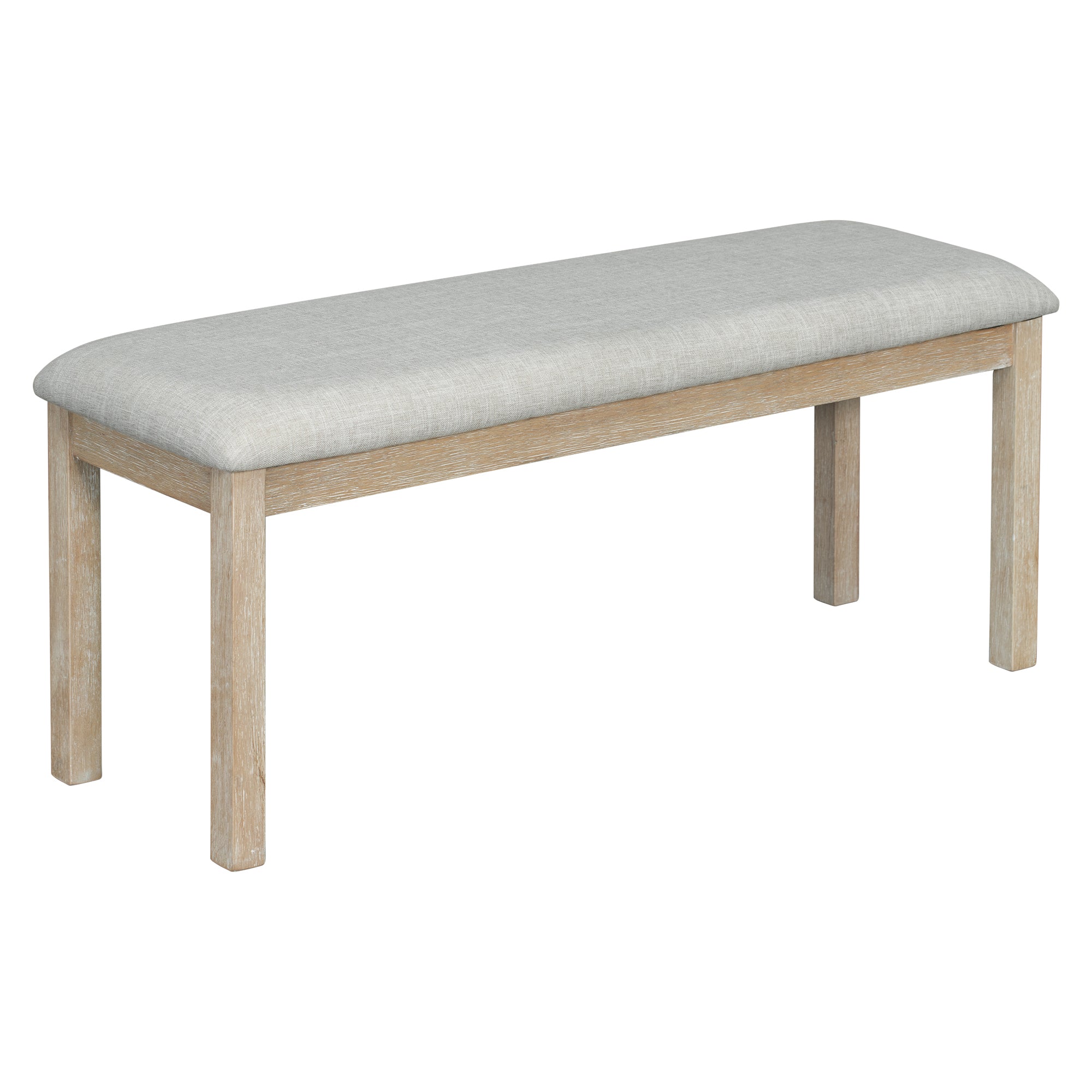 6-Piece Rubber Wood Dining Set