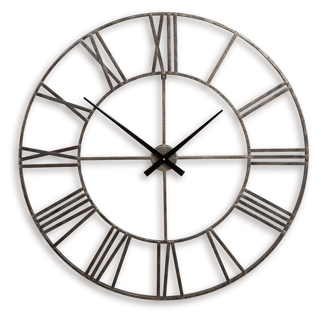 Paquita - Wall Clock - Antique Silver