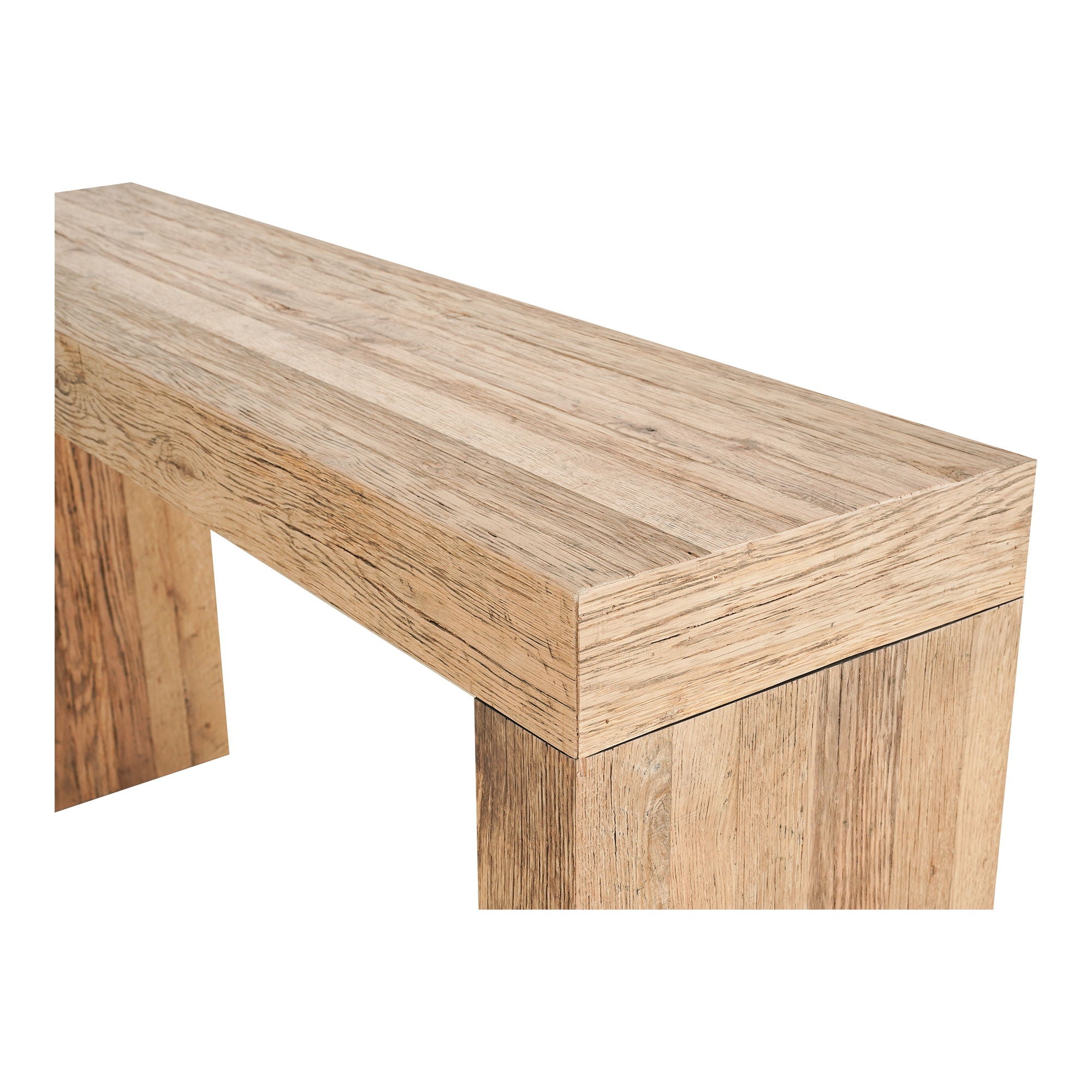 Evander - Console Table Aged Oak - Light Brown
