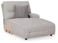 Acklen Place - Raf Power Reclining Back Chaise - Pewter