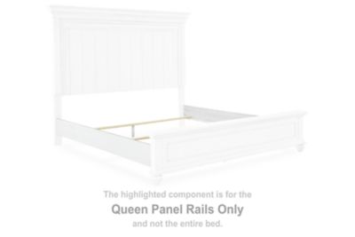 Kanwyn - Whitewash - Queen Panel Rails