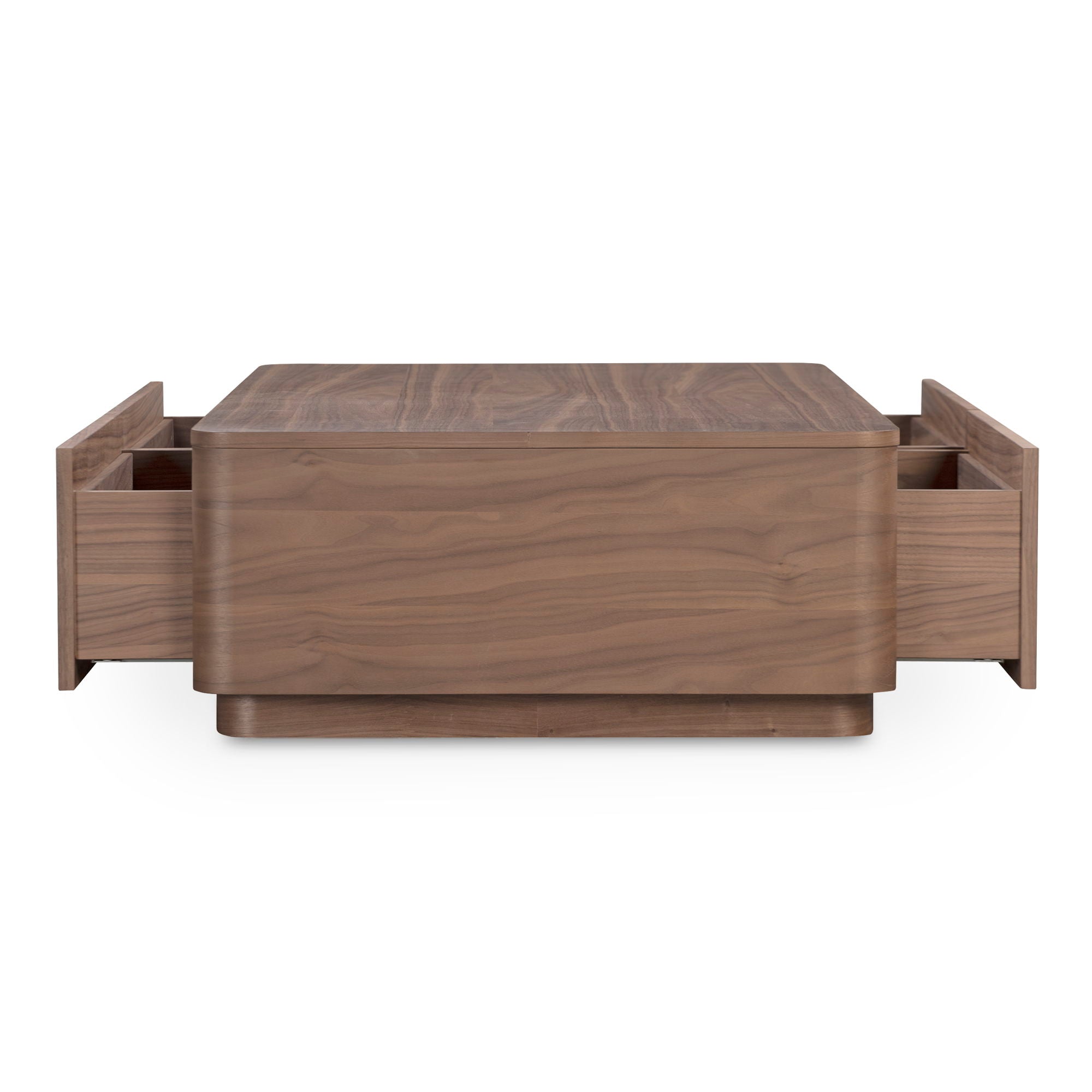 Round - Off Coffee Table - Dark Brown