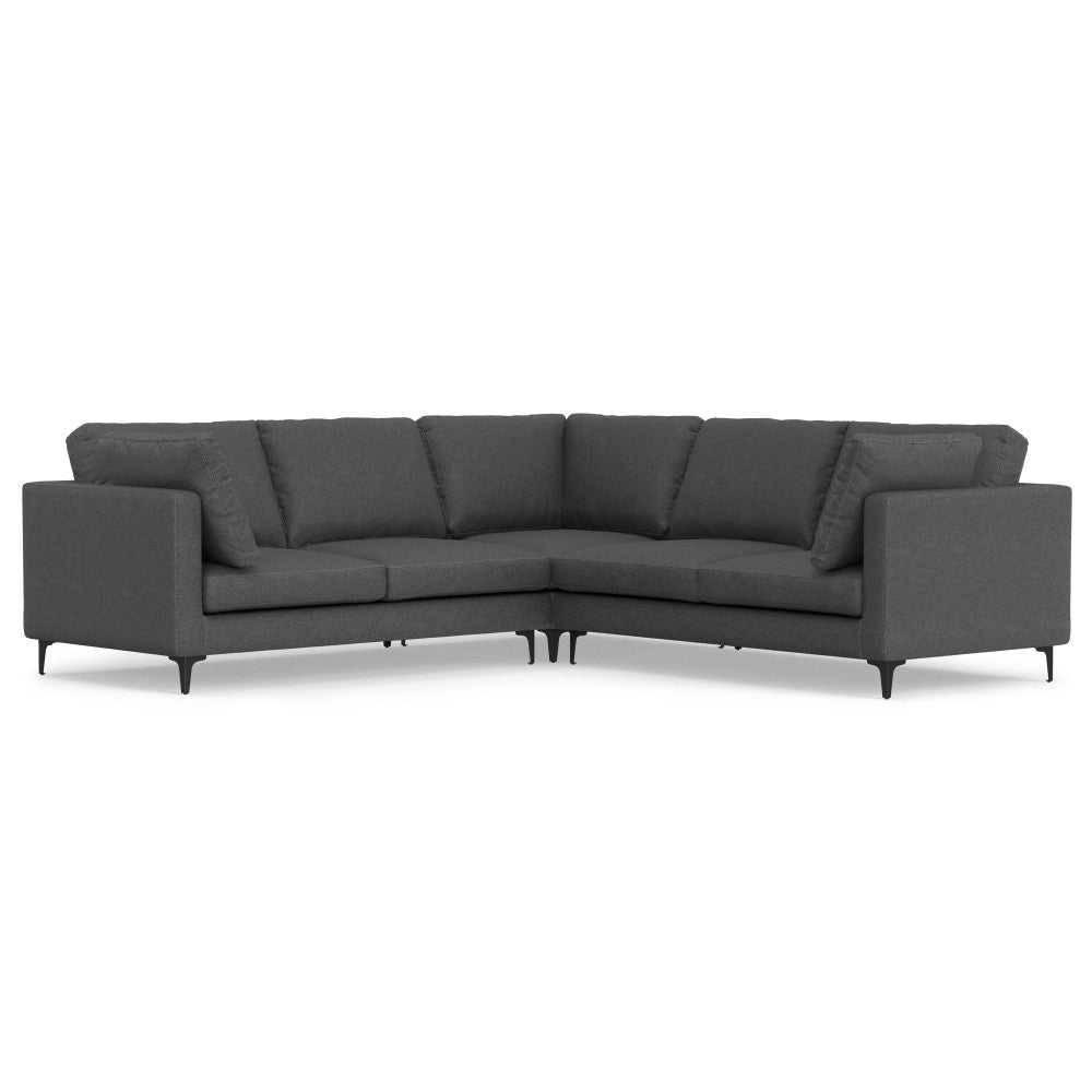 Ava Mid Century Corner Sectional Sofa - Retro Modern