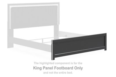 Zuraleus - Black - King Panel Footboard