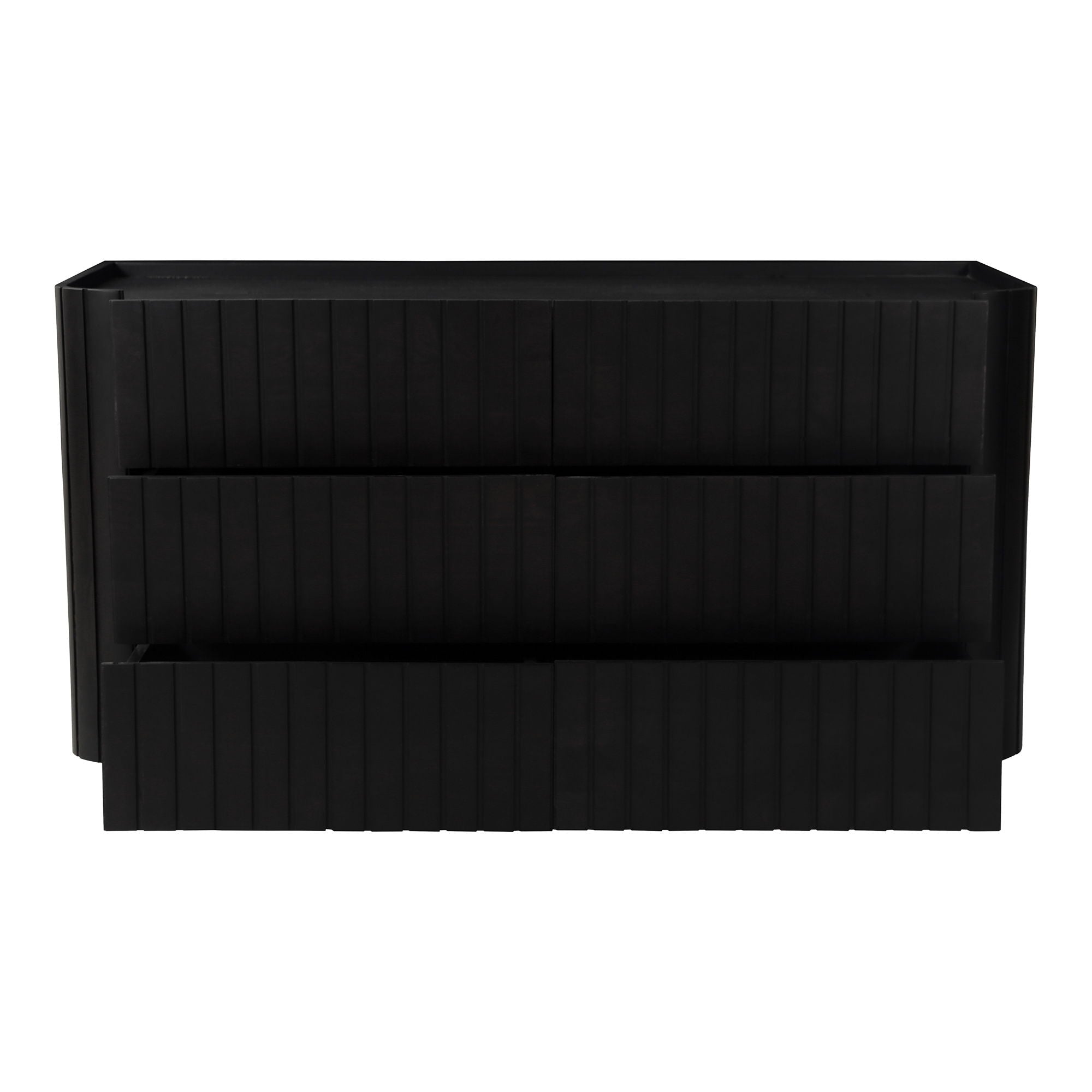 Povera - 6 Drawer Dresser - Black