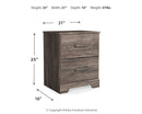 Ralinksi - Gray - Two Drawer Night Stand