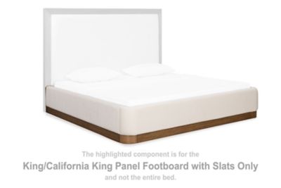 Hennington - King Upholstered Footboard With Rails - Medium Brown