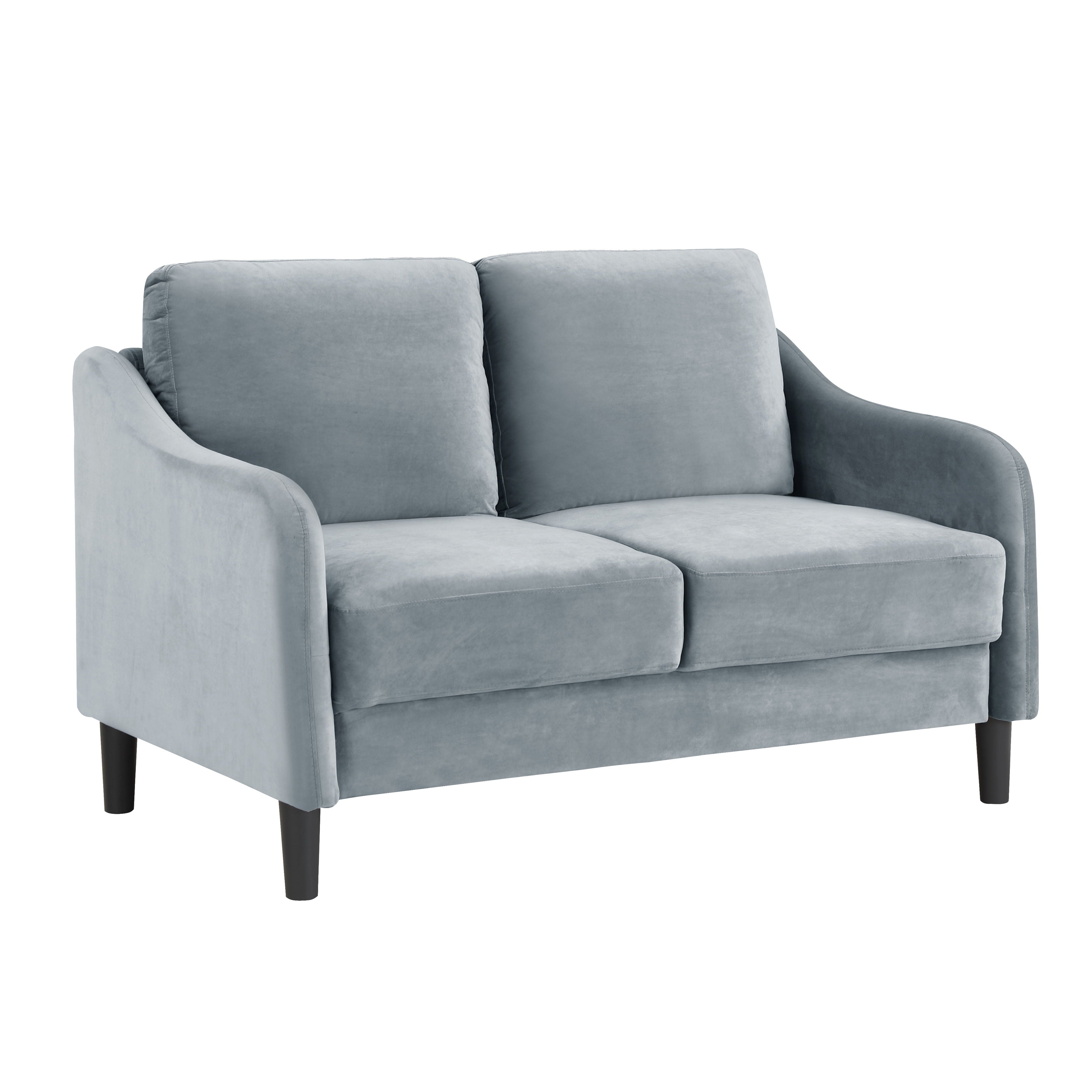 51.5" Loveseat Sofa Small Couch For Small Space For Living Room, Bedroom, Grey