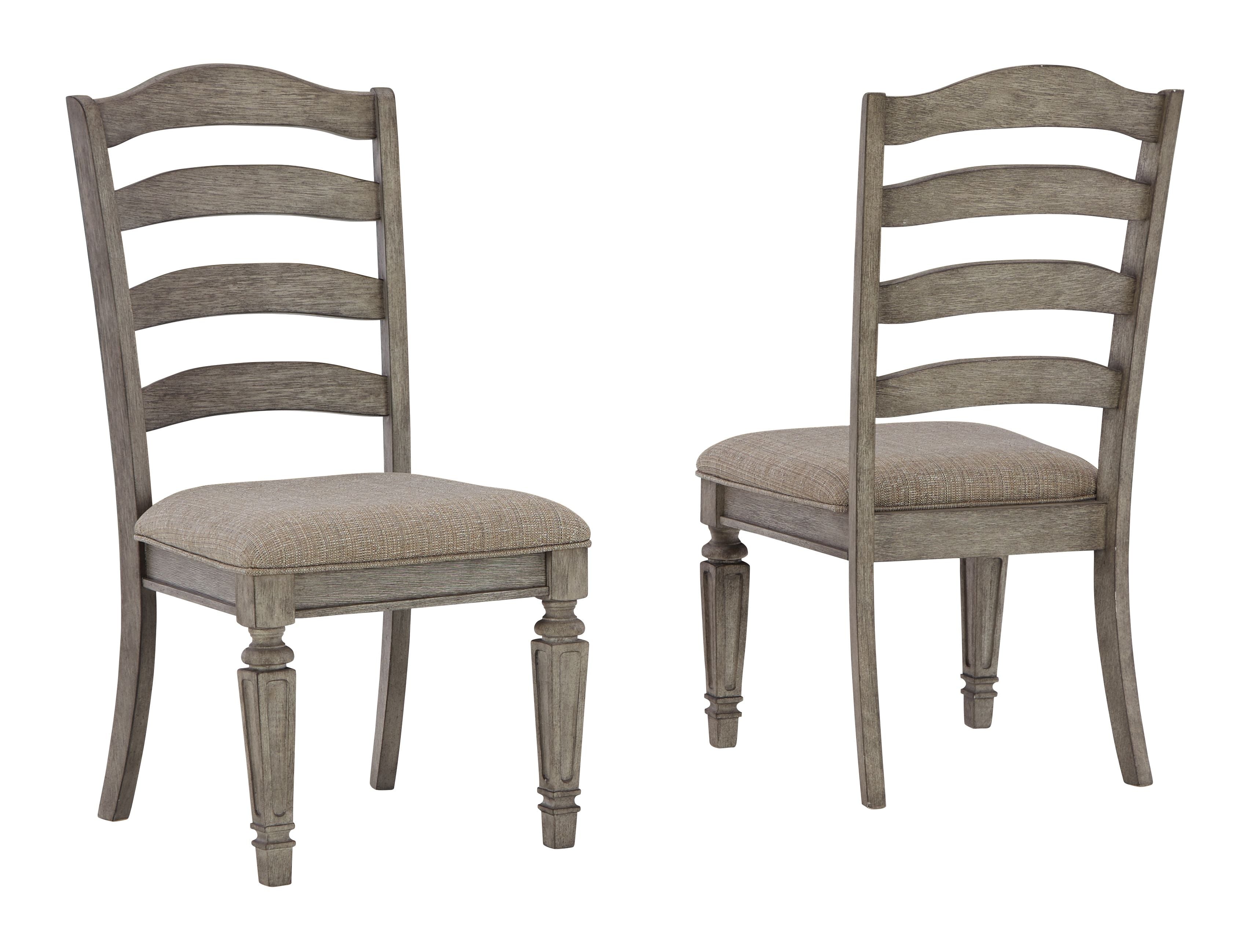 Lodenbay Antique Gray Upholstered Dining Side Chair (Set of 2) - Traditional