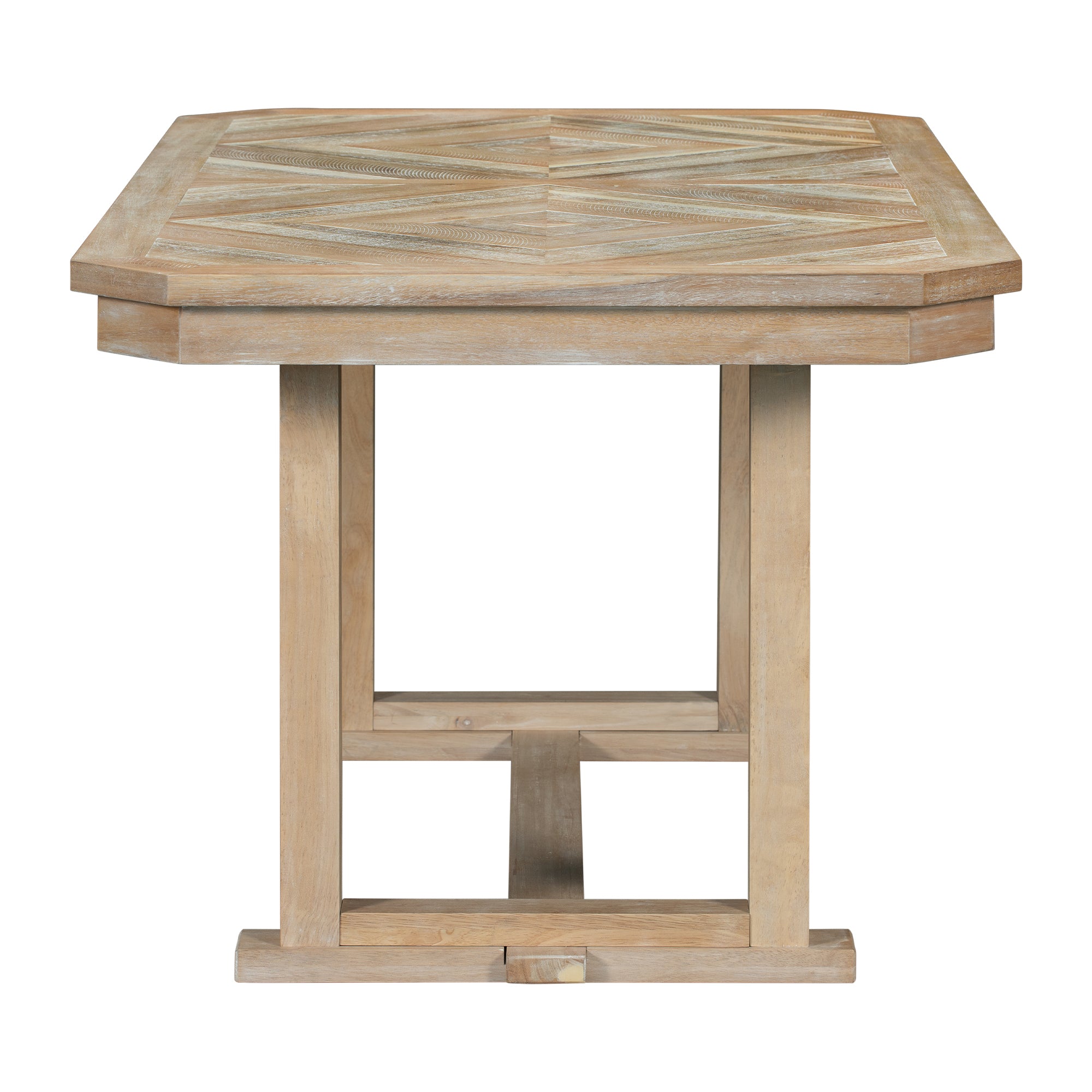 6-Piece Rubber Wood Dining Set
