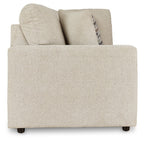 Pearl silver sofa with tall back cushions and one patterned throw pillow