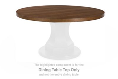 Jorlaina - Round Dining Room Pedestal Table Top - Brown