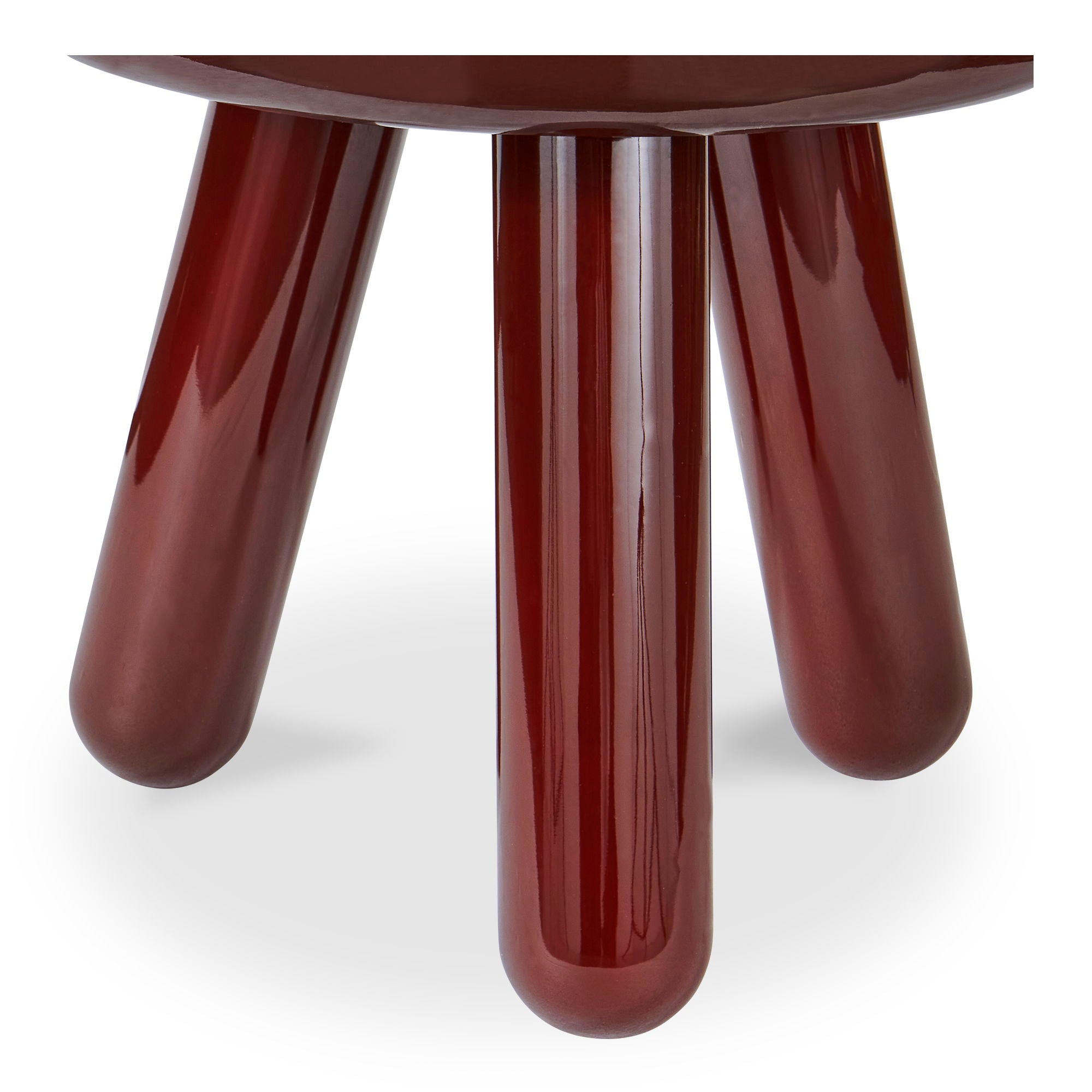 Joy - Accent Table - Dark Red
