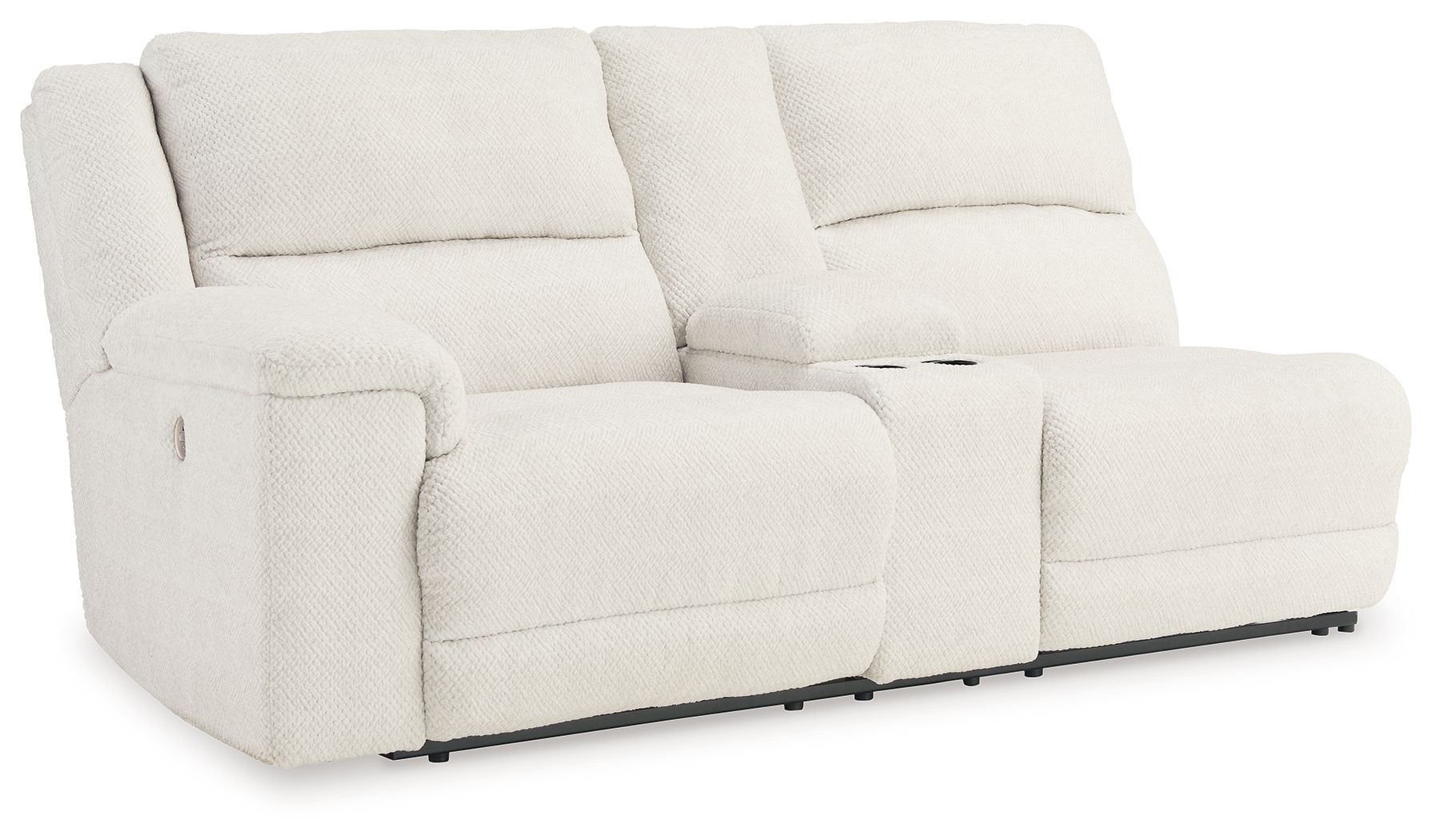 Keensburg - Linen - Laf Dbl Power Reclining Loveseat With Console