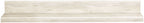 Whitewash wood bridge shelf with clean-lined open center