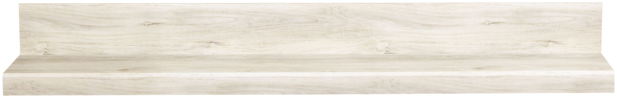Beige mantel shelf panel