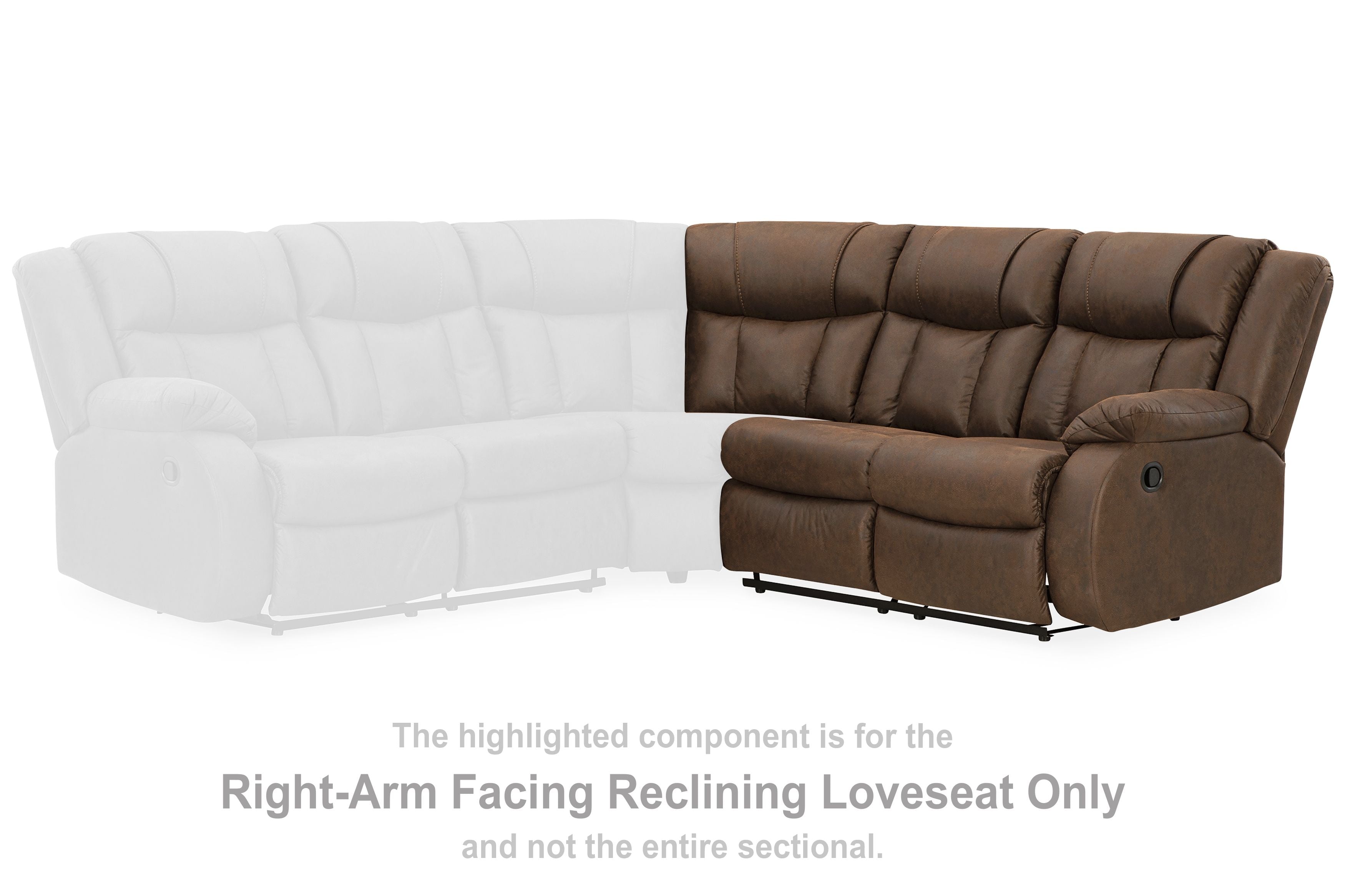 Trail Boys - Walnut - Raf Reclining Loveseat