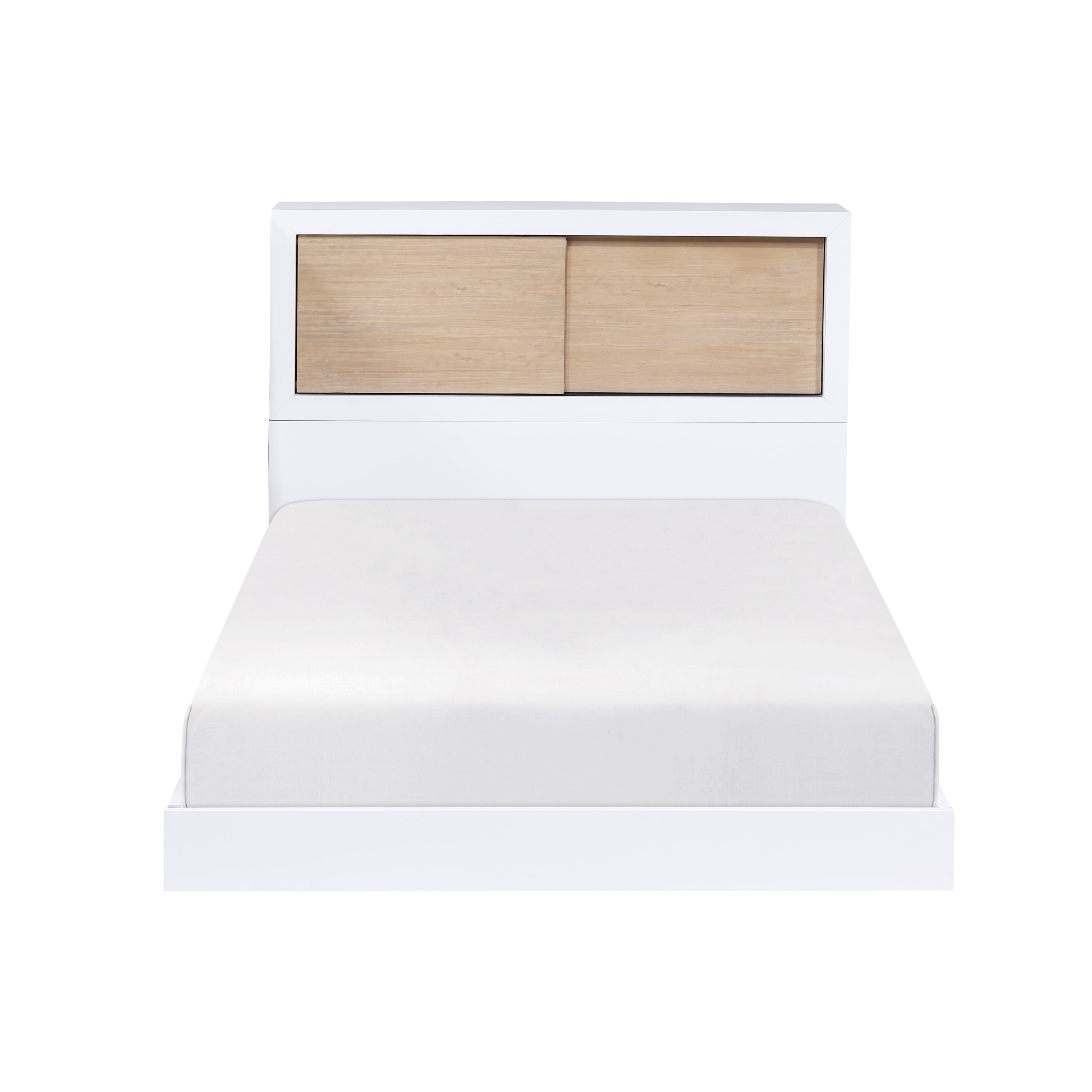 White Twin Bed Bookcase Headboard | Youth Bedroom Furniture