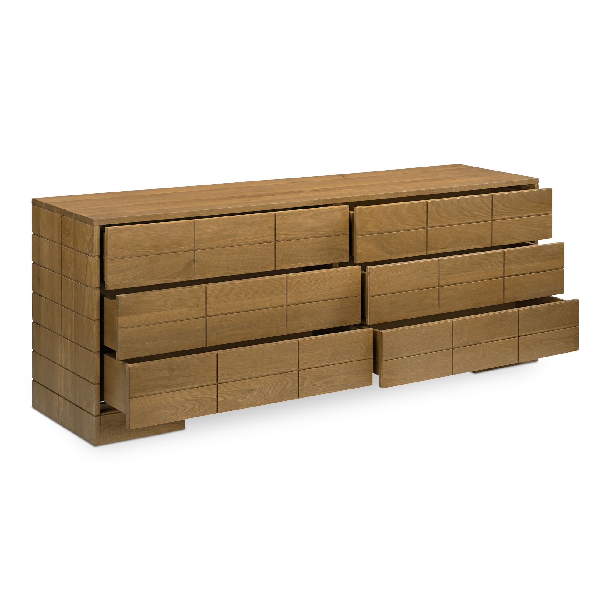 Gia - 6 Drawer Dresser - Brown