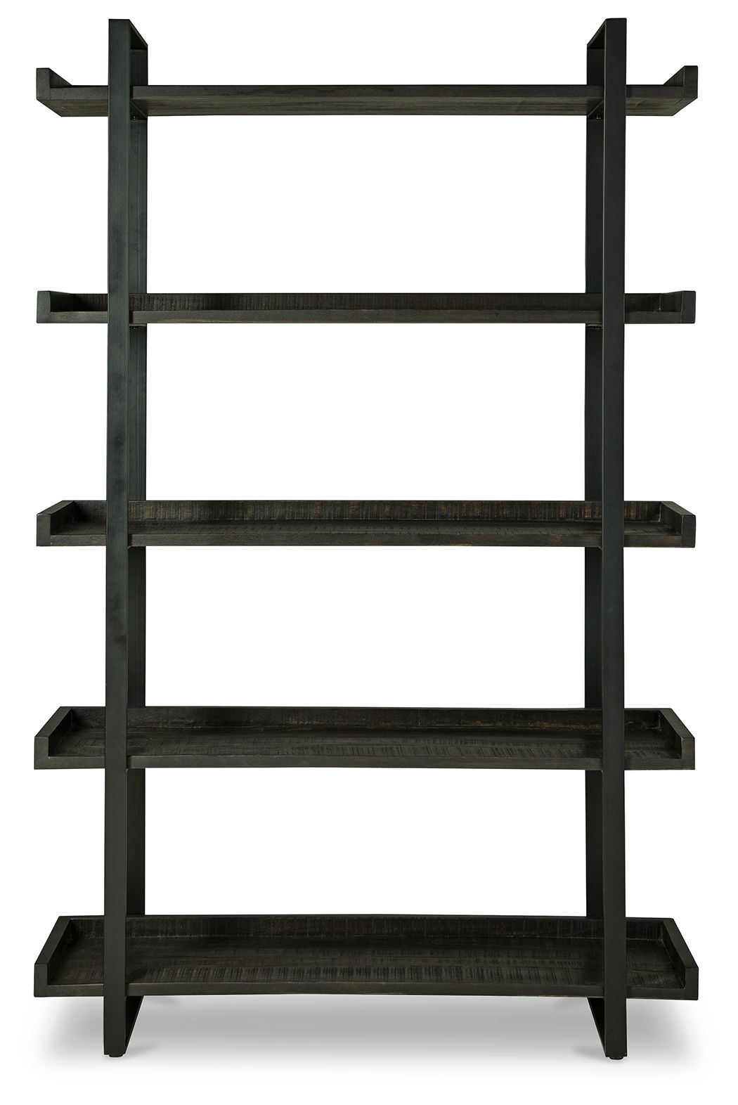 Kevmart - Grayish Brown / Black - Bookcase