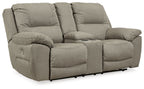 Next-Gen Gaucho - DBL REC PWR Loveseat w/Console - Putty