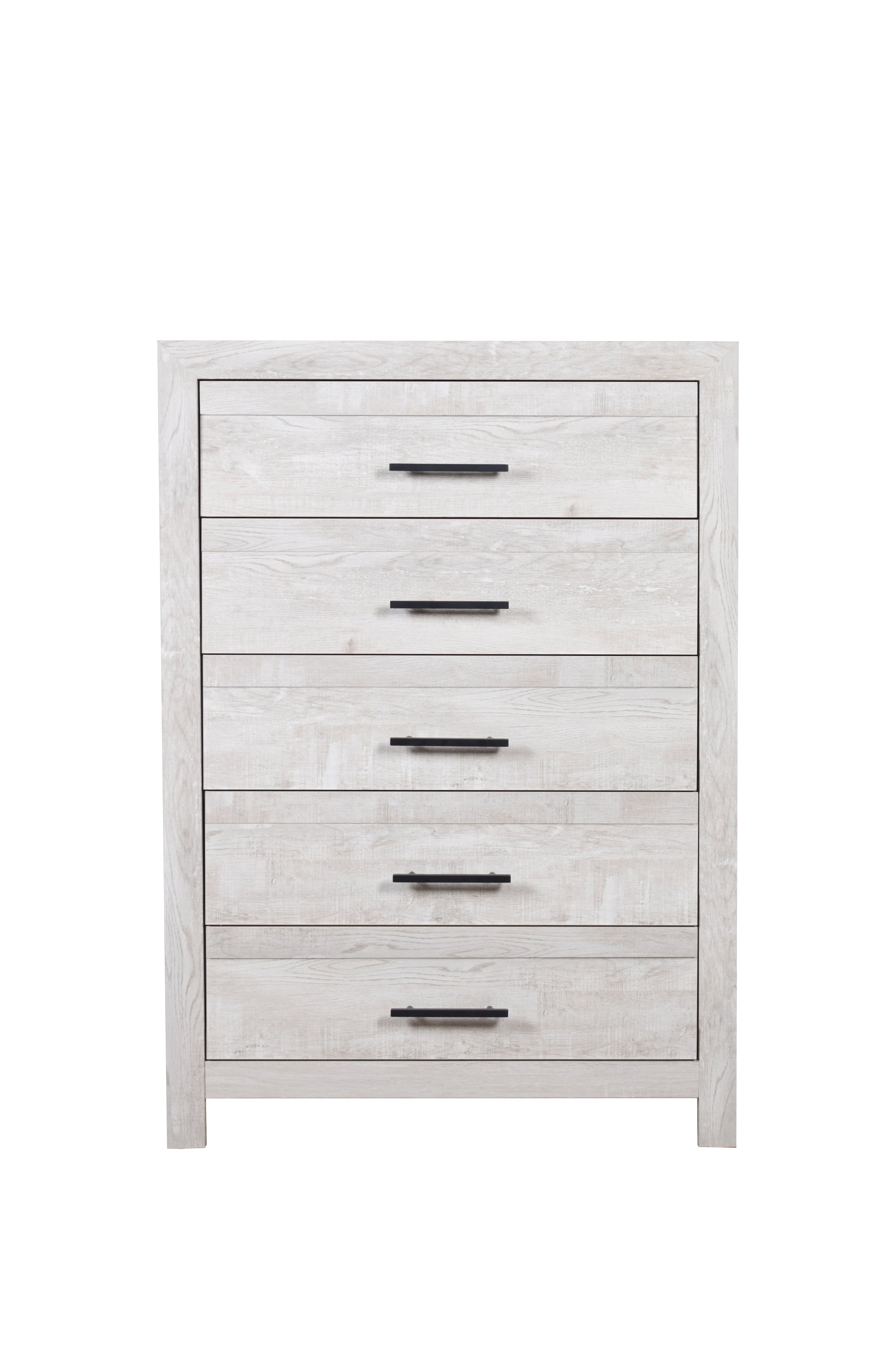 Modern Rustic Wood 5-Drawer Chest - Natural Finish