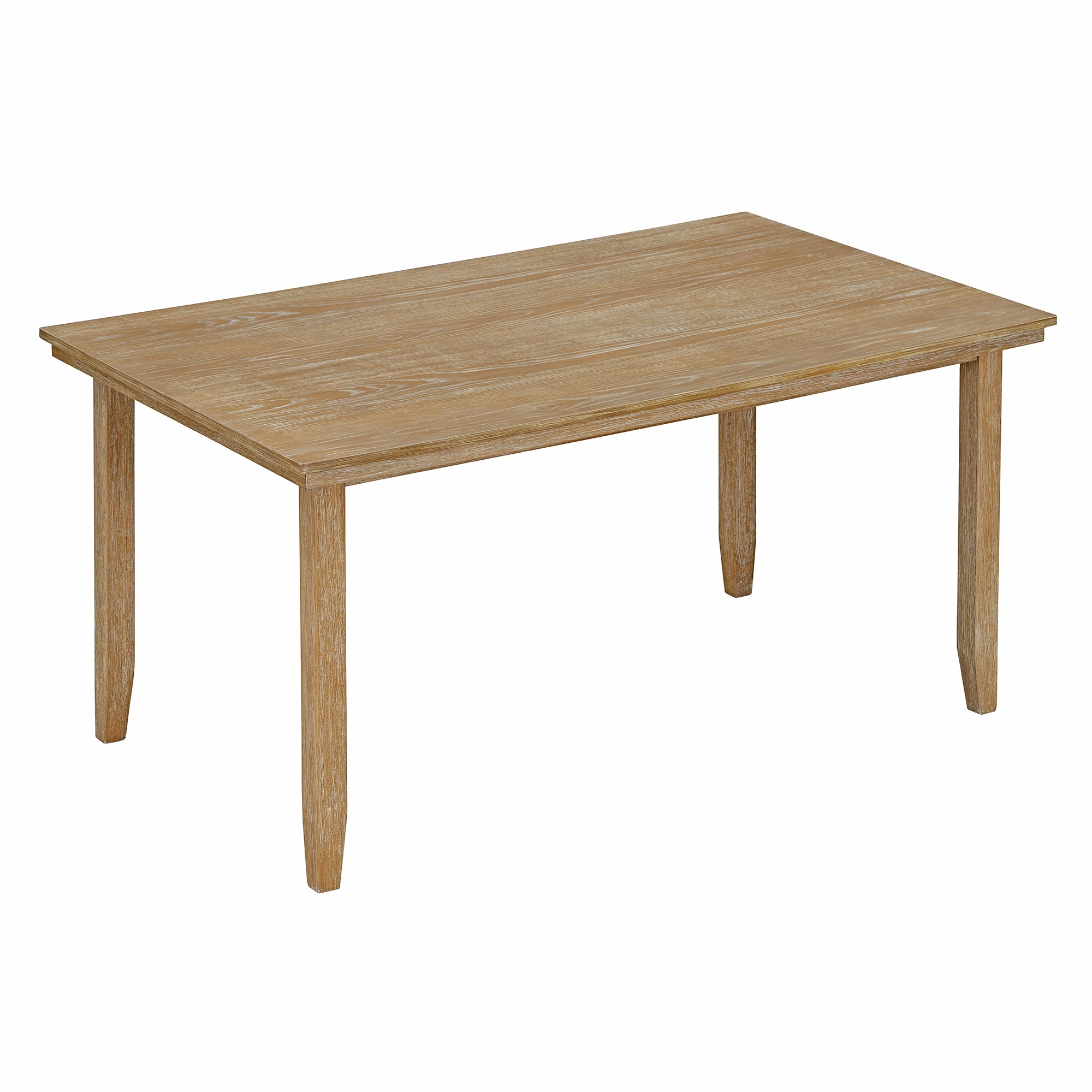 6-Piece Rustic Dining Set w/ Bench - Natural Wood